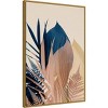 22" x 33" Pastel Jungle Plants 3 by Ian Winstanley Framed Canvas Wall Art Gold - Amanti Art: Modern Decor Vertical Canvas - 2 of 4