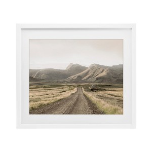 Stupell Industries Misty Mountain Road View Framed Print Under Glass Art - 1 of 4
