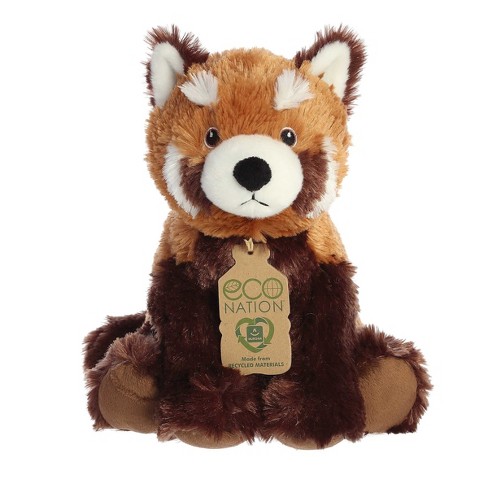 Aurora Medium Eco Hugs Red Panda Eco Nation Eco Friendly Stuffed Animal Brown 9.5