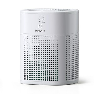 MORENTO Air Purifiers for Bedroom for Smoke, Small Air Purifier with Sleep Mode, HY1800, White, 1 Pack - 1 of 4