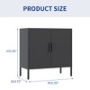 SKRAN Metal Storage Cabinet, Multi-Purpose Steel Cabinets with Doors and  Adjustable Shelves for Home, Office, and School - 3 of 4