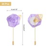 Unique Bargains Realistic Rose Boutonnieres Flower Pins for Wedding Ceremony 24 Pcs - 2 of 4