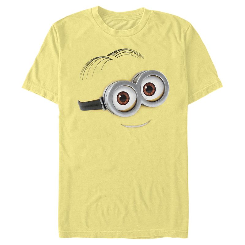 Men's Despicable Me Minions Dave Sweet Smile Big Face T-Shirt, 1 of 4