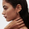 Dremmy Studios CZ Huggie Hoop Earrings | 14K Gold Plated, Chunky & Minimalist Gift - 2 of 4