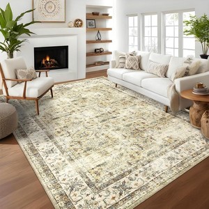 Hallway Runner Rug Machine Washable Vintage Rug Indoor Carpet - 1 of 4