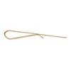 Black Bow Jewelry 14K Yellow Gold Polished & Diagonal Grooved Tie Bar, 8 x 50mm - 2 of 4