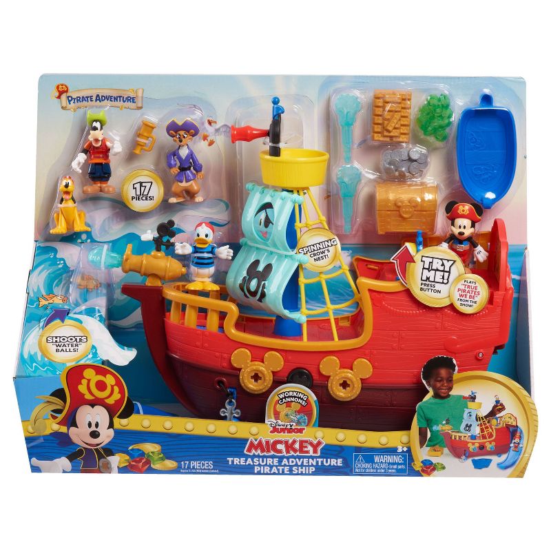 Disney Junior Mickey Mouse Funhouse Treasure Adventure Pirate Ship, 6 of 8