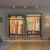 VIPEK R1LC Clothes Rack with Cover, Heavy Duty Garment Rack with Dimmable LED Lights, Metal Clothing Rack with Wheels, Closet with Cover - 3 of 4