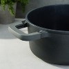 BergHOFF Leo Stone+ Nonstick Ceramic Cookware Set With Glass Lid, Recycled Cast Aluminum - 4 of 4