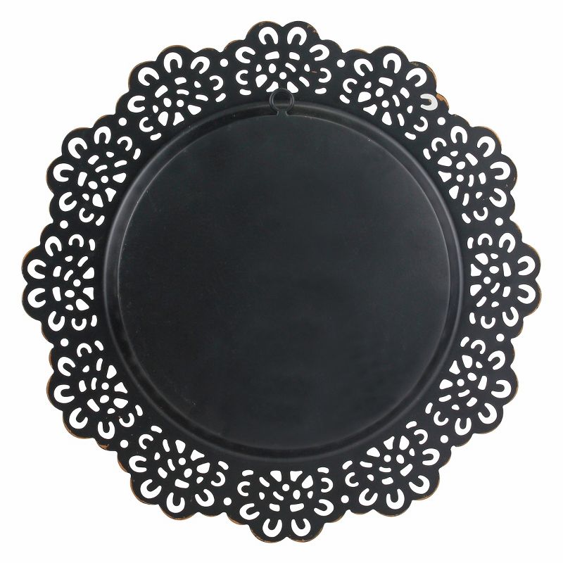 12.5" Decorative Floral Metal Lace Wall Mirror - Stonebriar Collection, 3 of 5