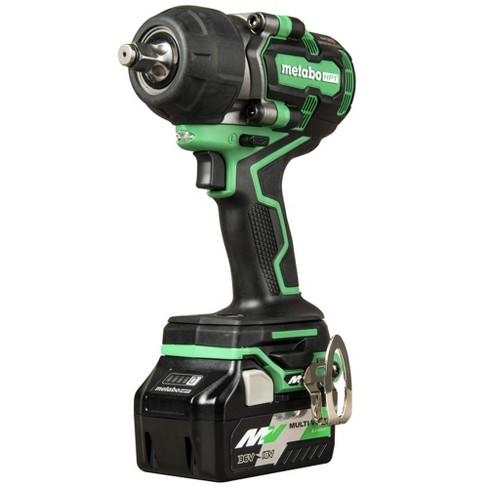 Metabo Hpt Wr36dem Multivolt 36v Brushless Lithium ion 1 2 In. Cordless Mid torque Impact Wrench Kit With 2 Batteries 2.5 Ah Target