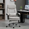 Aghana Digitals Light Gray Microfibre Executive Chair: 6 Vibration Massage Points, Heated Lumbar, - 2 of 4
