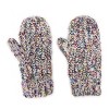 MUK LUKS Women's Marled Mitten w/ Colorful Nep, Ebony Multi, OS - 3 of 3