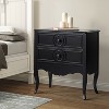 Teresa 3 - Drawer Classical Nightstand with  Built-In Outlets|HULALA HOME - 3 of 4