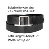 Allegra K Women Pin Buckle Belt Soft Wide Waist Belt Casual Dresses Jeans Pants 1 Pc - 3 of 4
