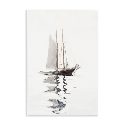 Stupell Industries Tranquil Sailboat Vessel Floating, 13" x 19"