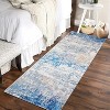 2'x6' Machine Washable Runner Rug, Non-Slip Low Pile Carpet for Hallway, Bedroom, Living Room, Kitchen, Dining Room, Grey - 3 of 4