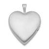 Black Bow Jewelry Sterling Silver and Enamel 20mm Mom Floral Heart Locket - 3 of 4