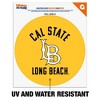 California State University Long Beach Dirtbags logo  Automotive Car Window Locker Circle Bumper Sticker - 2 of 4
