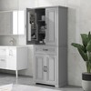 NicBex 72.2 Inch Tall Bathroom Storage Cabinet,Modern Storage Cabinet with 1 Drawer and 4 Doors for Living Room,Home Office - 2 of 4