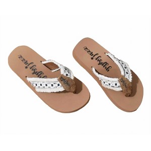 Women's Gypsy Jazz Daisies Flip Flops - Very G - 1 of 2