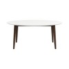 NicBex Dining Table 67" Modern Minimalist Oval Solid Wood Dining Table for Dining Room - 2 of 4