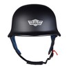 AHR RUN-G DOT German Style Motorcycle Half Helmet Open Face Cruiser Chopper Biker Skull Cap Helmet S/M/L/XL - 4 of 4