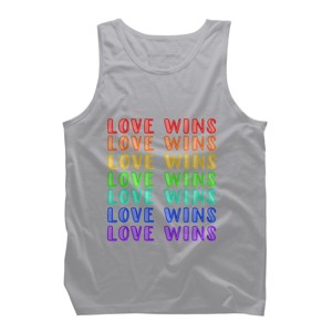 Adult Design By Humans Humans Love Wins Pride Repeat By CNTT668 Tank Top - 1 of 2
