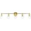 Livex Lighting Lansdale 5 - Light Vanity in  Polished Brass - 4 of 4