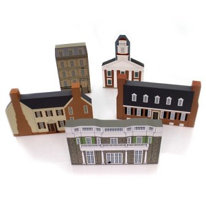 Cats Meow Village 6.0 Inch 1995 Collectors Club Set / 5 Mt Rushmore Roosevelt Village Buildings - 1 of 4