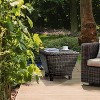MOEPISY 27 Gallon Outdoor Rattan Storage Box for Patio Storage Table Trapezoidal - 2 of 4