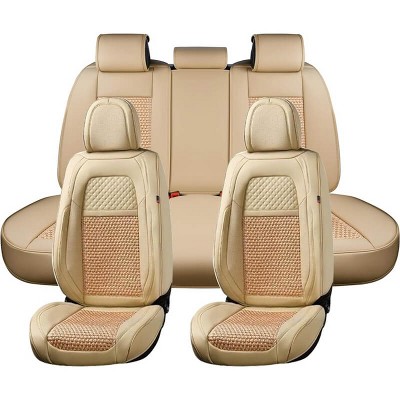 Red Orange shops Beige Retro Pattern Car Seat Covers Pair, 2 Front Seat Covers, Car Seat Protector, Car Accessories