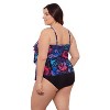 Aqua Green, Women's Triple Tier Tankini - 2 of 3