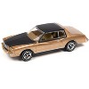 1980 Chevrolet Monte Carlo Light Camel Gold Met w/Black Top & Hood Ltd Ed to 3484 pcs 1/64 Diecast Model Car by Johnny Lightning - 2 of 3