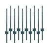 TROPOW 10 Packs Fence Post, Feet Garden Fence Stakes with U-Channel, Metal Corner Posts for Holding Garden Wire Fence - 4 of 4