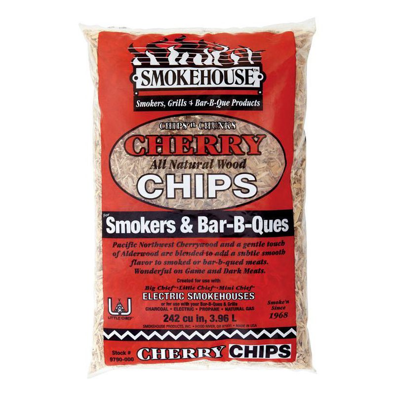 Smokehouse All Natural Cherry Wood Smoking Chips 242 cu in, 1 of 2