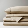 Elegant Cotton Blend Solid Sateen Sheet Set, All Season Bedding Set, Cozy Home Textile fits Lux Bedroom Decor - 2 of 4