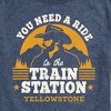 Men's - Yellowstone - You Need A Ride To The Train Station Short Sleeve Graphic T-Shirt - 2 of 4