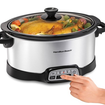 Hamilton Beach 7 Quart Stainless Steel Programmable Slow Cooker