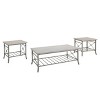 Richie 3pc Coffee and Side Table Set with Scrollwork Design - Powell - 4 of 4