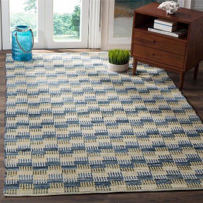 Montauk Gold and Multi Cotton Handwoven 8' x 10' Area Rug