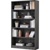 FURNIinspire Decorative Bookshelf 5 Shelf Office Bookcase, Modern Wood Bookshelf, Organizer For Living Room, Mahogany Gray, 11.6"*33"*59.8" - 2 of 4