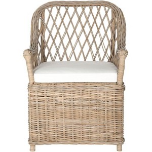 Maluku Arm Chair - FOX1604A - Natural - Safavieh - 1 of 4
