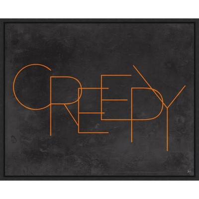 20" x 16" Haunted IV Creepy by Jess Aiken Framed Wall Canvas - Amanti Art