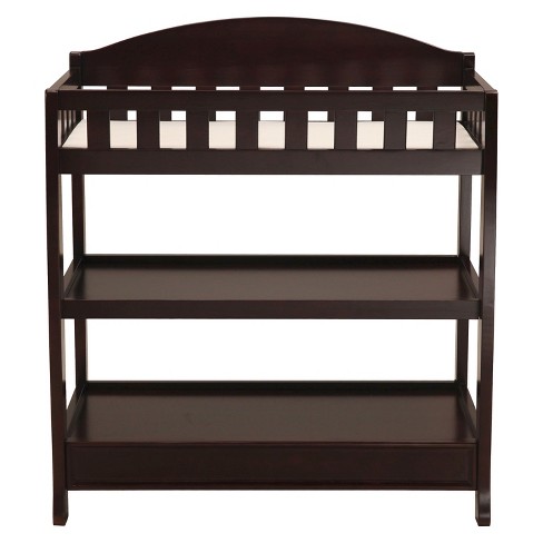 Delta Children Infant Changing Table with Pad - Dark Chocolate