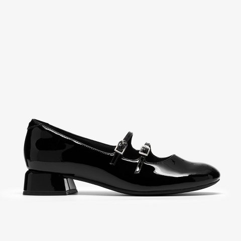 Обувь Clarks Womens Daiss 30 Shine Black Patent Shoes 8 Medium