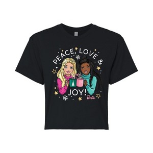 Women's - Barbie - Holidays & Christmas Cropped Graphic T-Shirt - 1 of 4
