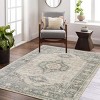 Lahome Persian Medallion Short Pile Velvet Rectangular Indoor Area Rug - 3 of 4