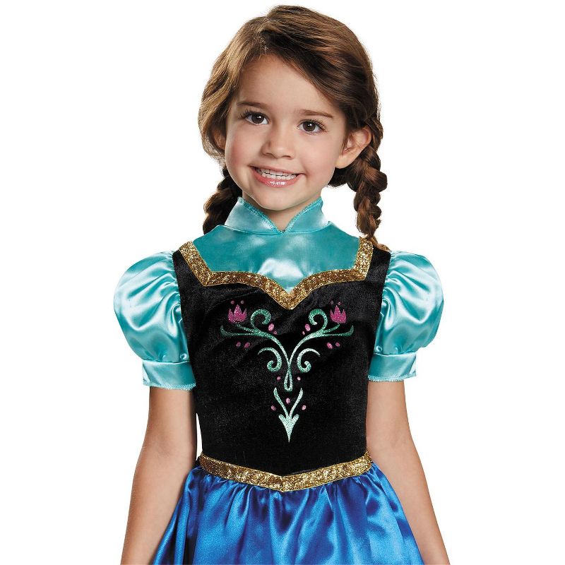 Frozen Anna Traveling Classic Toddler Costume, Medium (3T-4T), 2 of 3