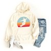 Simply Sage Market Women's Graphic Hoodie Snowboard With Stripes - 2 of 2